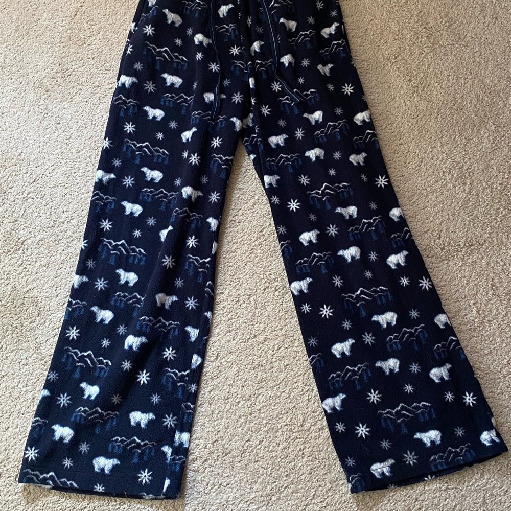 Merona Pajama Fleece Polar Bear Pants size S/P
